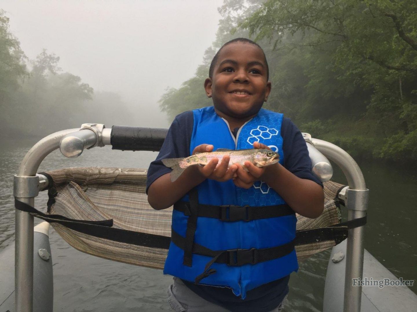 boy with fish